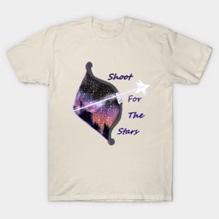 Bow and Arrow T-shirt Magnets Mugs Inspirational Quote Shoot For The Stars T-Shirt